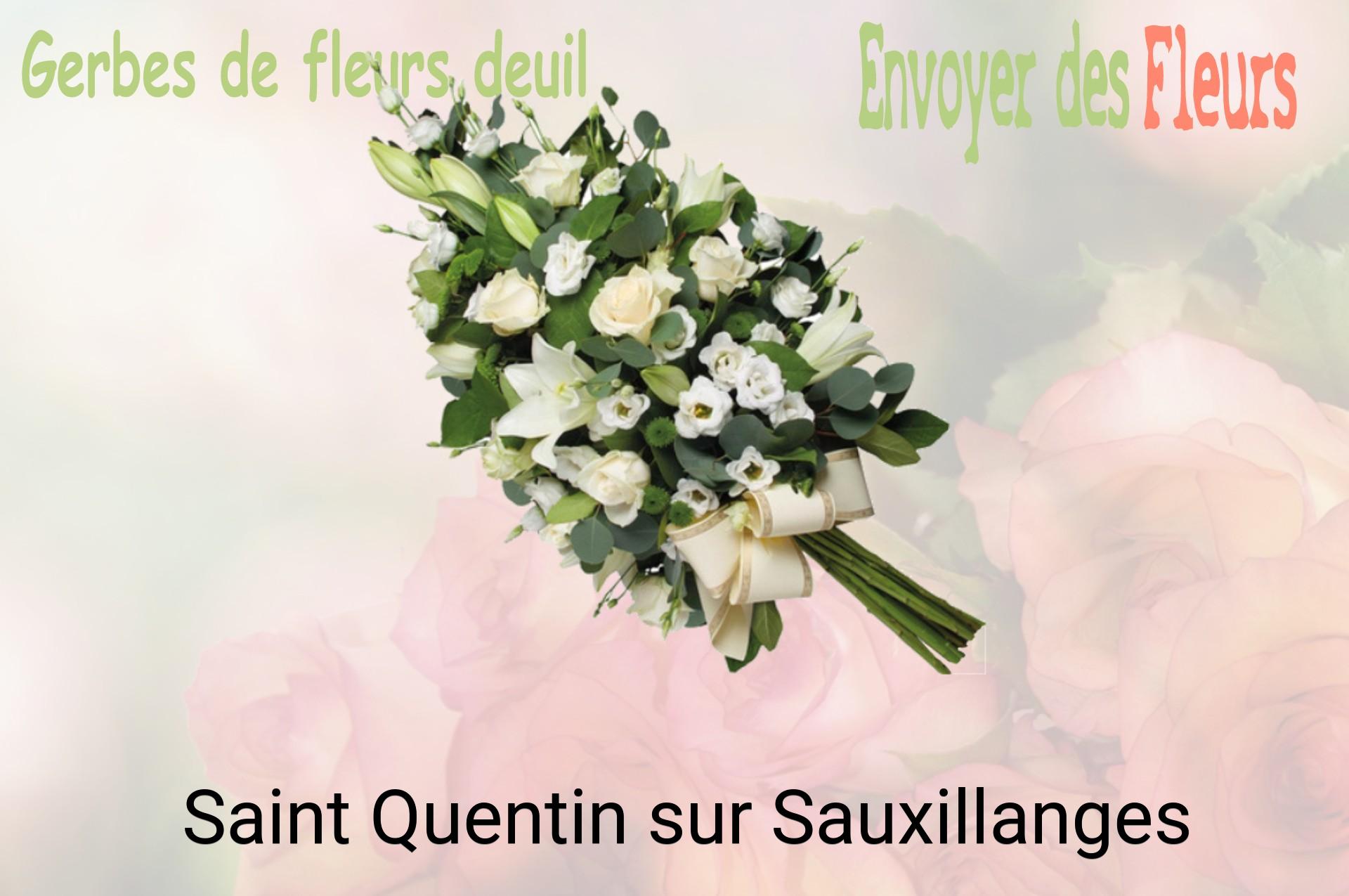 Gerbe de fleurs de deuil livrée à Saint-Quentin-sur-Sauxillanges
